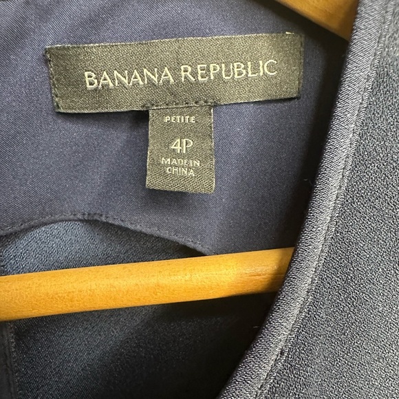 Banana Replublic Navy Sheath Dress Size 4P - Picture 7 of 7